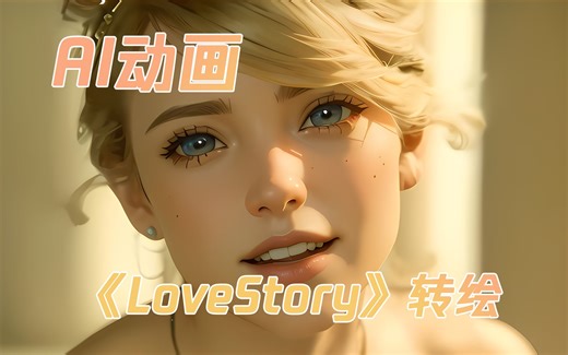 AI动画转绘Taylor Swift 《love story》Tiled Diffusion 4K高清