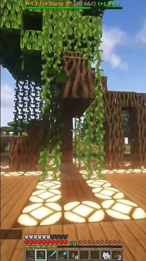 Simple Minecraft tree farm #minecraft #mcmmo #treefarm #survival #mangroves