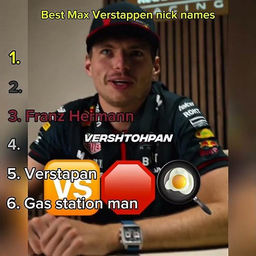 Ranking Max Verstappen Best Nicknames