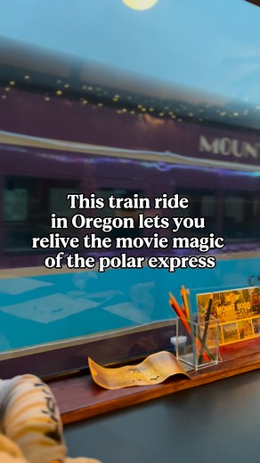 Experience the magic of the season✨ Mount Hood railroad Trains are...