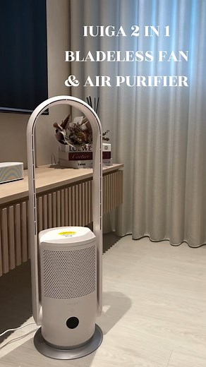 I just got my hands on the 2-In-1 Bladeless Fan & Air Purifier. The bladeless fan (safe & less cleaning to do. Yay!) comes with with 9 adjustable wind speeds and air purifier to protect your family from allergens, particles, dust mites, and other tiny airborne particles. My favourite feature of this fan is demonstrated at the end of the video! @ubigood #iuiga #bladelessfan #hometips #interiorstyling #interiorinspo #btosg #homesg #livingroomdecor #sgrenovation #sgdeals #homedecor | IUIGA