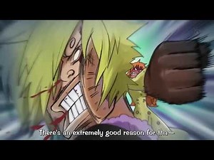 Sanji changes Nami's dress and gets punched - One Piece funny moments