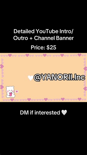 YouTube Intro/Outro & Banner Creation for IMVU Creators