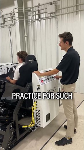 How flight students practice crosswind landings!