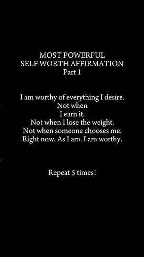 Affirmation Series Part 1❤️ I am Worthy #affirmations #manifestation #divine