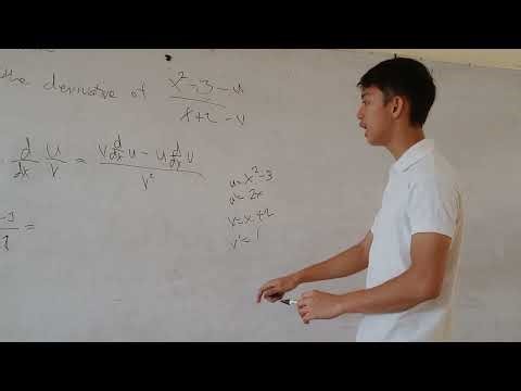 DIFFERENTIAL CALCULUS: Quotient Rule (Problem Solving)