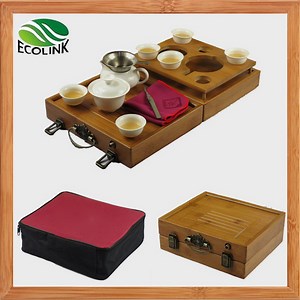 [Hot Item] Portable Bamboo Tea Set /Travel Tea Set