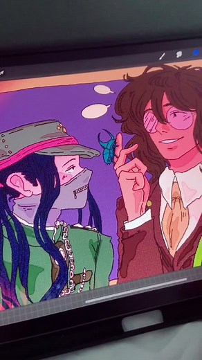 Bugluv Danganronpa Art Drawing: Gonta Gokuhara & Korekiyo Shinguji