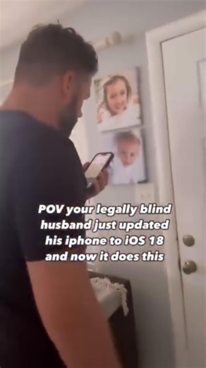 8.4K views · 92 reactions | Most people don’t think twice about updating their phones. But for those who are blind or visually impaired, every iOS update can mean something much bigger: new tools, new independence, and new possibilities. ⁠ ⁠ Video Credit: ⁠ ⁠@suzy.boliver @bryanboliver ⁠ #IOS18 #Apple #Iphone #Accessibility #Updates #Blind #VisuallyImpaired | Two Blind Brothers | Facebook