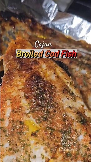 Broiled Cod Fish #fish #seafood