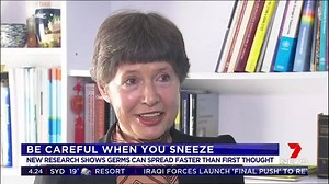 Sneeze Study: Scientists have discovered infected droplets can survive in the air longer, and travel much further than originally thought. www.7NEWS.com.au #Health #7News | 7NEWS Sydney