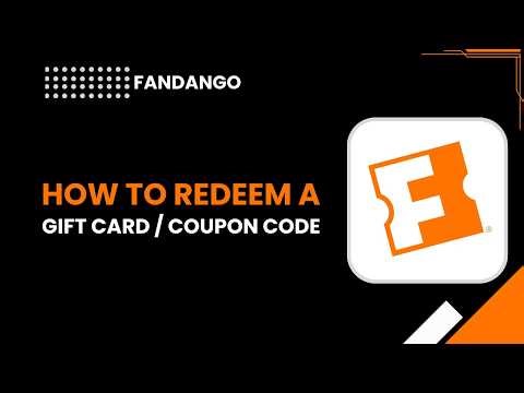 How to redeem a gift card coupon code in fandango app