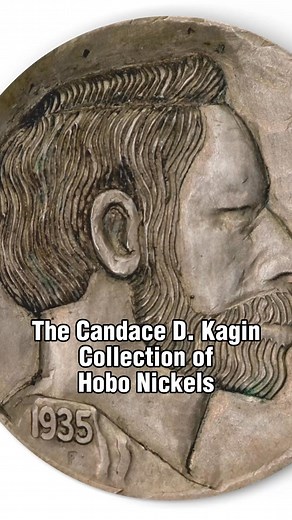 During the Great Depression, hobos carved these nickels by hand and traded them for food or shelter. They turned these buffalo nickels into miniature works of art. Here are some phenomenal examples for the Candice D. Kagin collection coming to auction this August. #greatdepression #history #coin #nickel #hobo #numismatics #carving #reel | Stack's Bowers