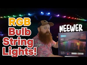Neewer NR01 RGBW Smart Bulb String Lights – App Control, Music Sync & Outdoor Setup