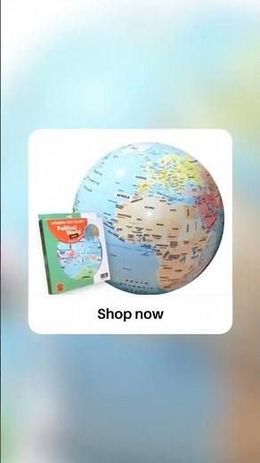 The Political World 16.5-inch Inflatable Globe