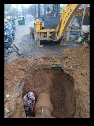 II 600mm RCC water supply main pipeline leakage work II