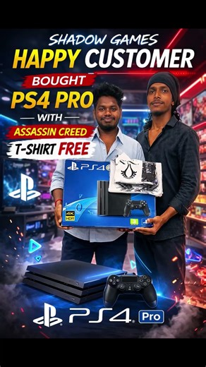 Another Happy Customer at Shadow Games 🎮 | PS4 Pro + FREE T-Shirt 🔥