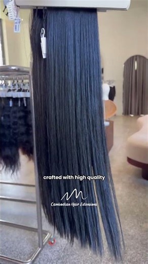 Natural sleek ! #cambodianhairextensions
