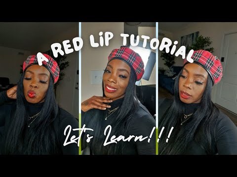A Red Lip Tutorial!!!!