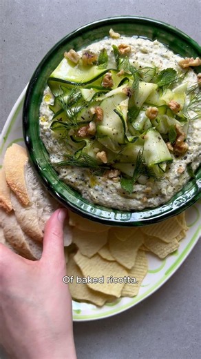 Borrelplank uit de Oven: Courgette Dip, Kimchi Pita Pizza & Baked Ricotta