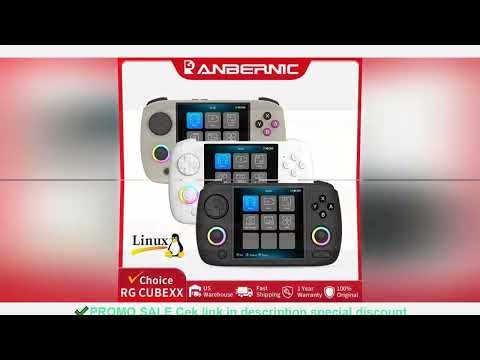 ANBERNIC RG CubeXX Handheld Games Console 3.95" IPS Screen 64-bit Linux System H700 3800mAh Wi-Fi Bl