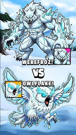 Werefroz vs Owlflake 😱 Battle In Dynamons World||#dynamonsworld#dynamon#short#2025