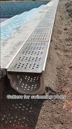 swimming pool gutter is easy to install and nice