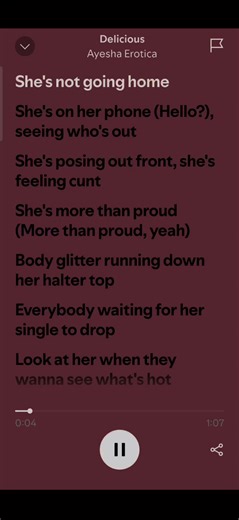 Ayesha Erotica - Delicious Lyrics Breakdown