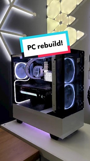 Happy Saturday everyone! The PC upgrade is finally complete! The inspiration for the rebuild was @nzxt released the new H5 Elite case and I fell in love with it immediately. The H5 Elite was a pretty substantial upgrade in cooling over my previous H510 Elite and the addition of the bottom “toilet” fan keeps the GPU cool with its own dedicated source of cool air. I replace the stock bottom and rear fans with NZXT AER RGB fans and added two to the top as well for maximum RGB powered cooling. I was