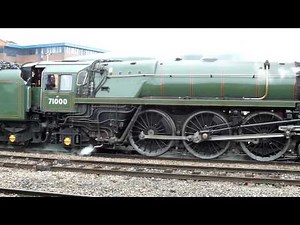 Duke of Gloucester side-on study and view of﻿ the Caprotti valve-gear