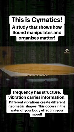Mind Awake | Reality Decoded | This is called cymatics. It shows something extraordinary. Sound doesn’t just move through space, it organizes matter. . When vibration... | Instagram