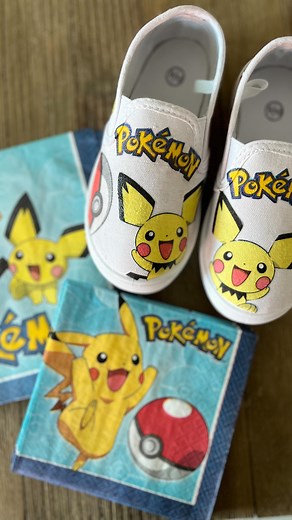 1K views · 146K reactions | DIY Character Shoes with Paper Napkins and Fabric Mod Podge. Create some custom kicks! #sneakers #modpodge #diyshoes #shoestyle #napkindecoupage #kidsfashion #crafts #learnoninstagram #craftersofinstagram #crafttutorial | Handmade Happy Hour with Cathie Filian | Facebook