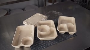 Restaurantware Pulp Tek 34.2 Ounce To Go Containers 100 Sustainable Carry Out Containers - Lids Sold Separately 2 Compartments Bagasse Take Out Plates Made From Sugarcane Fibers Microwavable