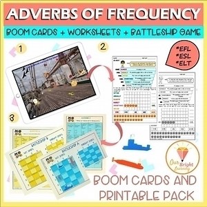 ESL | ESOL | Adverbs Of Frequency | ESCAPE ROOM | BOOM Cards | Worksheets | Game
