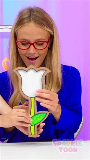 🌸 Let’s Mix Colors with Magic Flowers! 🎨 WOW Art Fun! #DIY #Kids #Learning