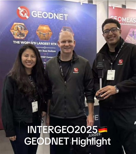The world’s largest geospatial event. The No.1 decentralized network. GEODNET at INTERGEO 2025 🌍 Showcased how the world’s largest on-chain GNSS network is powering the future of mapping, surveying, and machine automation!