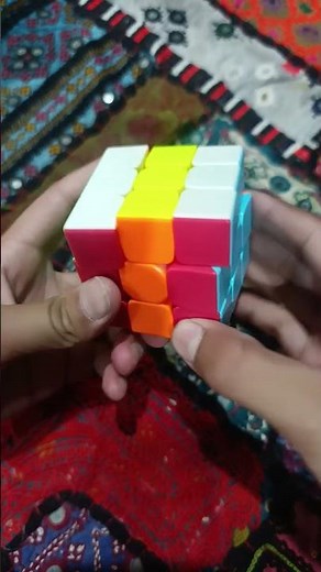 checkerboard pattern in 3x3 Rubik's cube (tutorial) #rubikscube #cubing