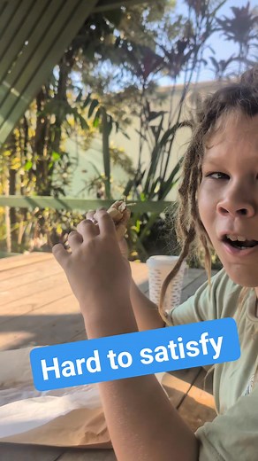 NOT HAPPY! Zepplin is disappointed in the size of his bacon egg muffin as he has been getting buns lately. He cracks me up so dramatic. #bacon #healthylifestyle #eggs #breakfast #kids | OzGypsies