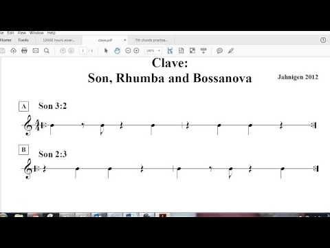 Clave part 1. 3:2 Son, Rhumba, Bossa