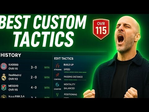 Best Custom Tactics for 4-1-2-1-2 Formation in FC Mobile