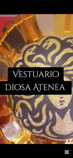 Vestuario Diosa Atenea: Creaciones con Cartulina