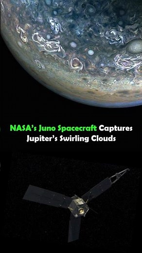 NASA’s Juno Spacecraft Captures Jupiter’s Swirling Clouds