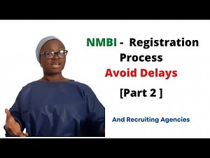 Application for recognition and registration Process With The NMBI [Part 2]