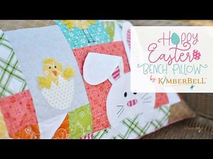 Easter Bench Pillow | Available in Sewing and Machine Embroidery