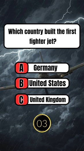 Which Country Built the First Fighter Jet? ✈️🔥 | Viral Military Quiz Shorts