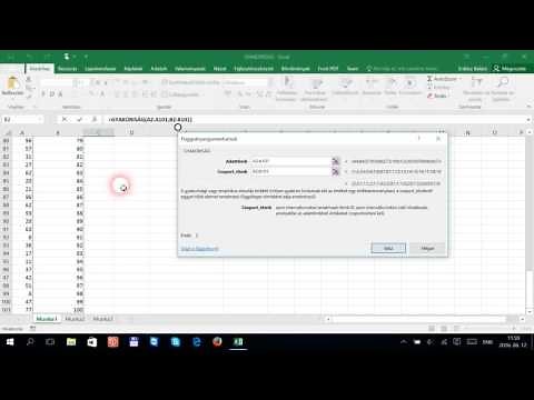 Gyakoriság függvény Excelben