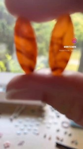 Mimicking amber crystal was more difficult than I thought but it was worth the trial and error! #crystaljewelry #amberglass #polymerclayart #jewelrydesigner #FallVibes | Minted Mire