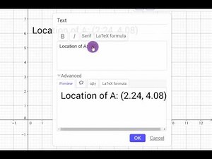 GGB Basics - Dynamic Text Value