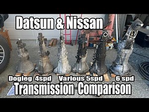 Datsun Nissan Transmission Comparison Dogleg, 4 Speed, 5 Speed & 6 Speed