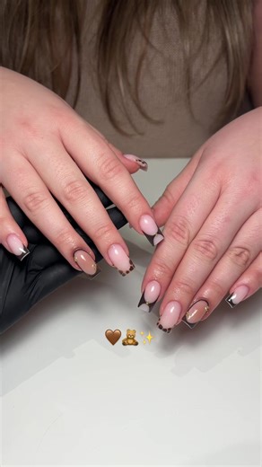 These tones🤎🧸 Insta: NailsbyCarmenRae #fyp #nails #nailart #nailtech #nailinspo